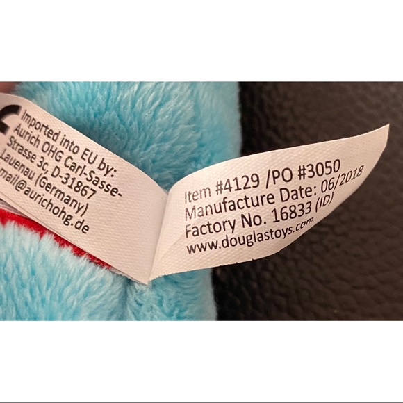 Plush NARWHAL Stuffed Animal Douglas Cuddle #4129 - Picture 5 of 5